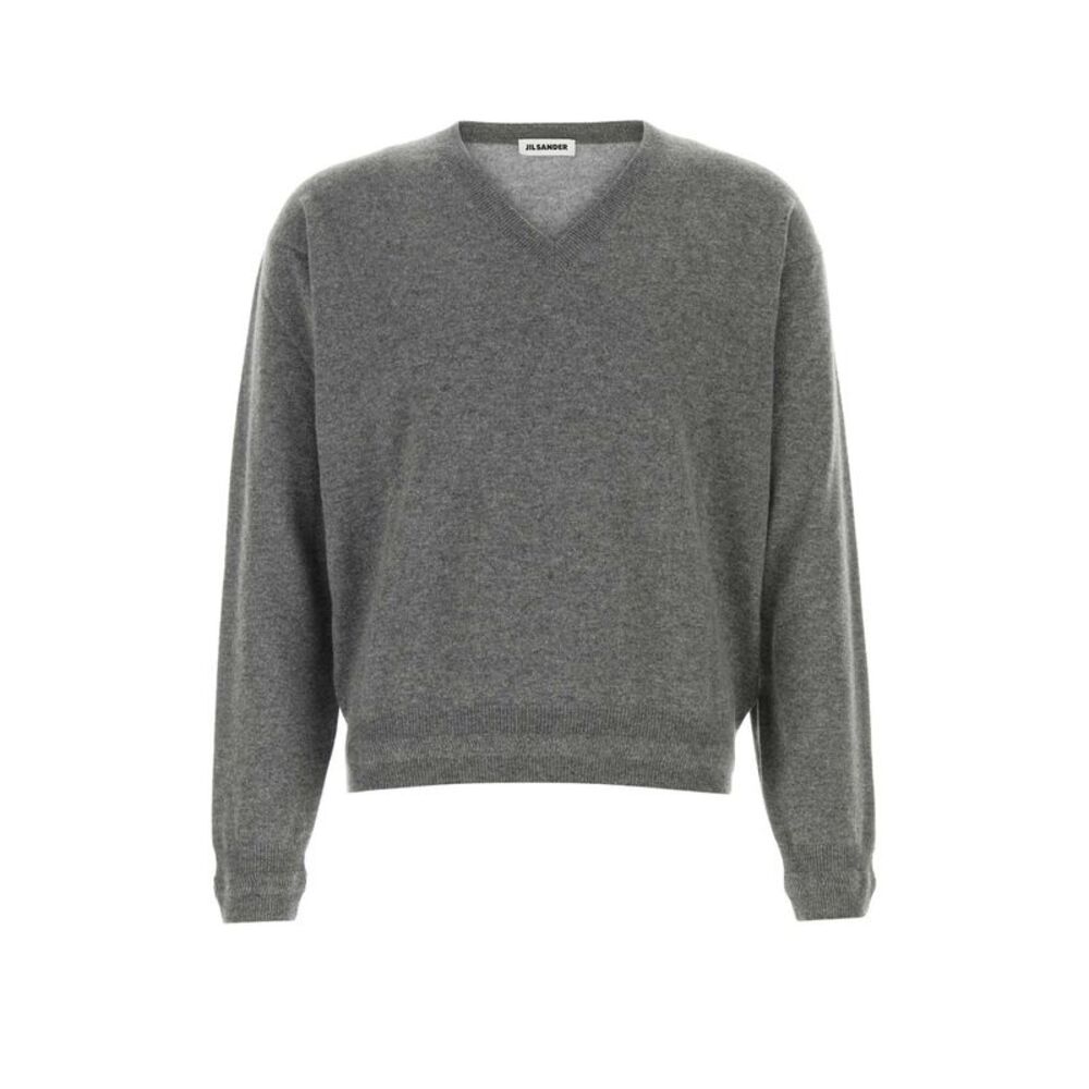 Jil Sander Men Dark Grey Cashmere Sweater